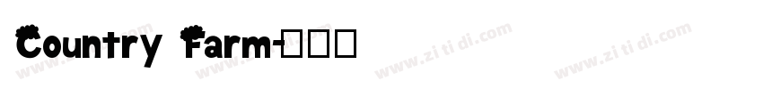 Country Farm字体转换